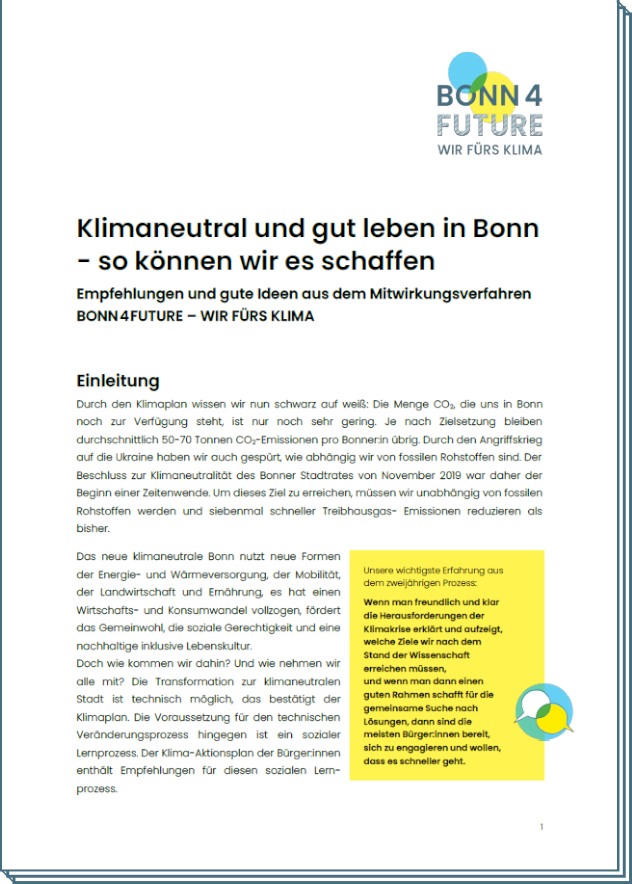 Ergebnisse Klimaforum 3